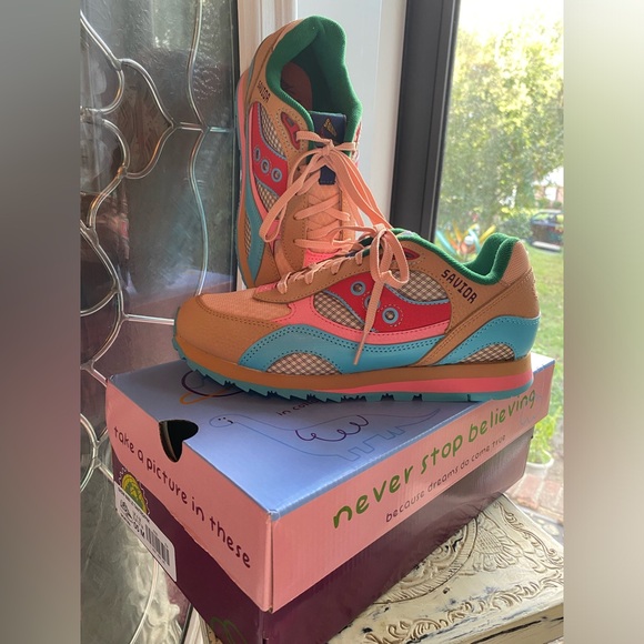 🆕 Saucony Savior Jae Tips Edition Sz 5 (Big Kid) OR EU 37 (Women’s 6.5/7) 🌟 - Picture 4 of 15